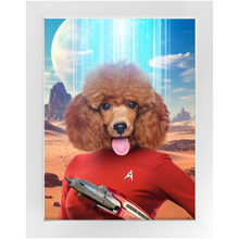 Load image into Gallery viewer, OH HOORAY - BEAMING DOWN - Star Trek Inspired Custom Pet Portrait Framed Satin Paper Print