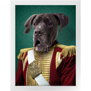 Duke of Pork - Royalty & Renaissance Inspired Custom Pet Portrait Framed Satin Paper Print