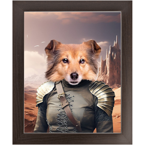 DESSERT CROSSING 1 - Game of Thrones & House Of Dragons Inspired Custom Pet Portrait Framed Satin Paper Print
