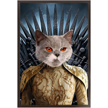 Load image into Gallery viewer, THE BONEROOM 7 - Game of Thrones &amp; House Of Dragons Inspired Custom Pet Portrait Framed Satin Paper Print