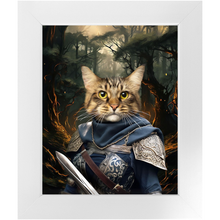 Load image into Gallery viewer, PORK HUNTER - Lord of the Rings Inspired Custom Pet Portrait Framed Satin Paper Print