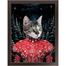 Load image into Gallery viewer, CHRISTMAS CRACKER 6 - Christmas Inspired Custom Pet Portrait Framed Satin Paper Print