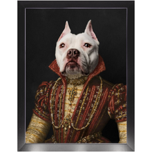 Load image into Gallery viewer, LADY IN RED - Renaissance Inspired Custom Pet Portrait Framed Satin Paper Print