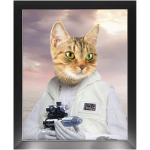 Load image into Gallery viewer, Princess Layabout - Princess Leia &amp; Star Wars Inspired Custom Pet Portrait Framed Satin Paper Print