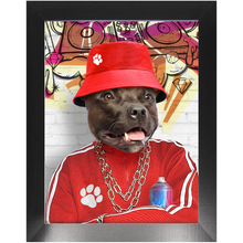 Load image into Gallery viewer, Furresh - Hip Hop &amp; Rappers Inspired Custom Pet Portrait Framed Satin Paper Print