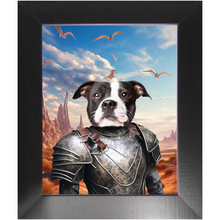 Load image into Gallery viewer, DESSERT CROSSING 3 - Game of Thrones &amp; House Of Dragons Inspired Custom Pet Portrait Framed Satin Paper Print