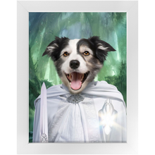 Load image into Gallery viewer, Whizzing Past - Lord of the Rings Inspired Custom Pet Portrait Framed Satin Paper Print