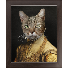 Load image into Gallery viewer, EARL E. BYRD - Renaissance Inspired Custom Pet Portrait Framed Satin Paper Print