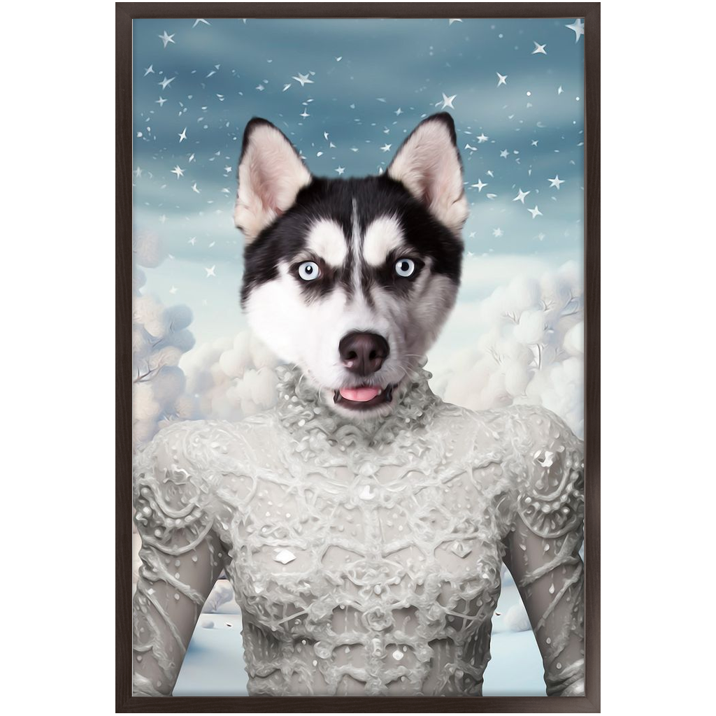 CHRISTMAS CRACKER 4 - Christmas Inspired Custom Pet Portrait Framed Satin Paper Print