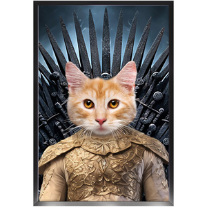 THE BONEROOM 1 - Game of Thrones & House Of Dragons Inspired Custom Pet Portrait Framed Satin Paper Print
