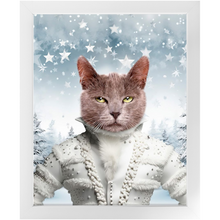 Load image into Gallery viewer, CHRISTMAS CRACKER 3 - Christmas Inspired Custom Pet Portrait Framed Satin Paper Print