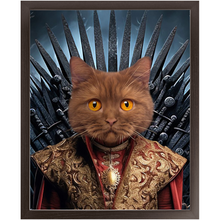 Load image into Gallery viewer, THE BONEROOM 4 - Game of Thrones &amp; House Of Dragons Inspired Custom Pet Portrait Framed Satin Paper Print