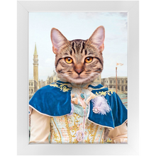 Load image into Gallery viewer, The Furnetian - Royalty &amp; Renaissance Inspired Custom Pet Portrait Framed Satin Paper Print