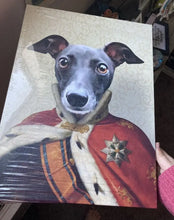 Load image into Gallery viewer, Duke E. Tout - Royalty &amp; Renaissance Inspired Custom Pet Portrait Canvas