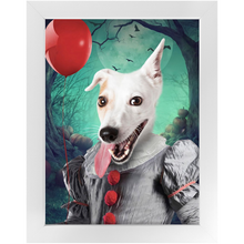 Load image into Gallery viewer, Manypies - Halloween, IT &amp; Clown Inspired Custom Pet Portrait Framed Satin Paper Print