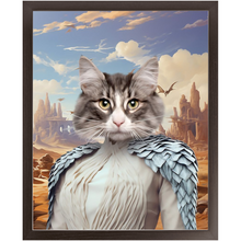 Load image into Gallery viewer, DESSERT CROSSING 2 - Game of Thrones &amp; House Of Dragons Inspired Custom Pet Portrait Framed Satin Paper Print