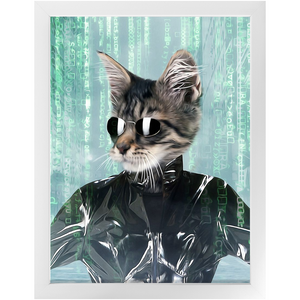 Holey Trinity - The Matrix Inspired Custom Pet Portrait Framed Satin Paper Print