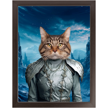 Load image into Gallery viewer, WHITE BALKER - Game of Thrones &amp; House Of Dragons Inspired Custom Pet Portrait Framed Satin Paper Print