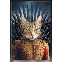 Load image into Gallery viewer, THE BONEROOM 6 - Game of Thrones &amp; House Of Dragons Inspired Custom Pet Portrait Framed Satin Paper Print