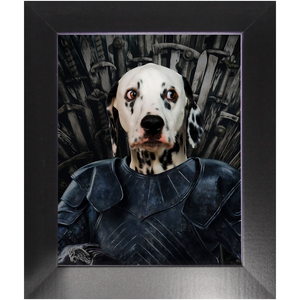 Knight Teenite - Game Of Thrones Inspired Custom Pet Portrait Framed Satin Paper Print