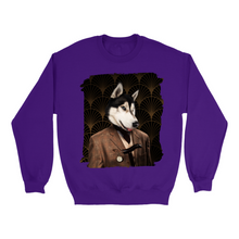 Load image into Gallery viewer, Apparel-DTG-Sweatshirt-Gildan-18000-L-Purple-Unisex-CF-20250129222303974