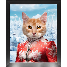 Load image into Gallery viewer, CHRISTMAS CRACKER 9 - Christmas Inspired Custom Pet Portrait Framed Satin Paper Print