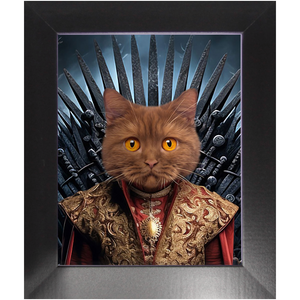 THE BONEROOM 4 - Game of Thrones & House Of Dragons Inspired Custom Pet Portrait Framed Satin Paper Print