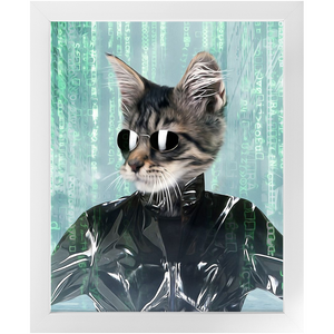 Holey Trinity - The Matrix Inspired Custom Pet Portrait Framed Satin Paper Print