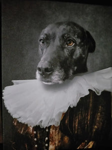 Duchess Courage - Renaissance Inspired Custom Pet Portrait Canvas