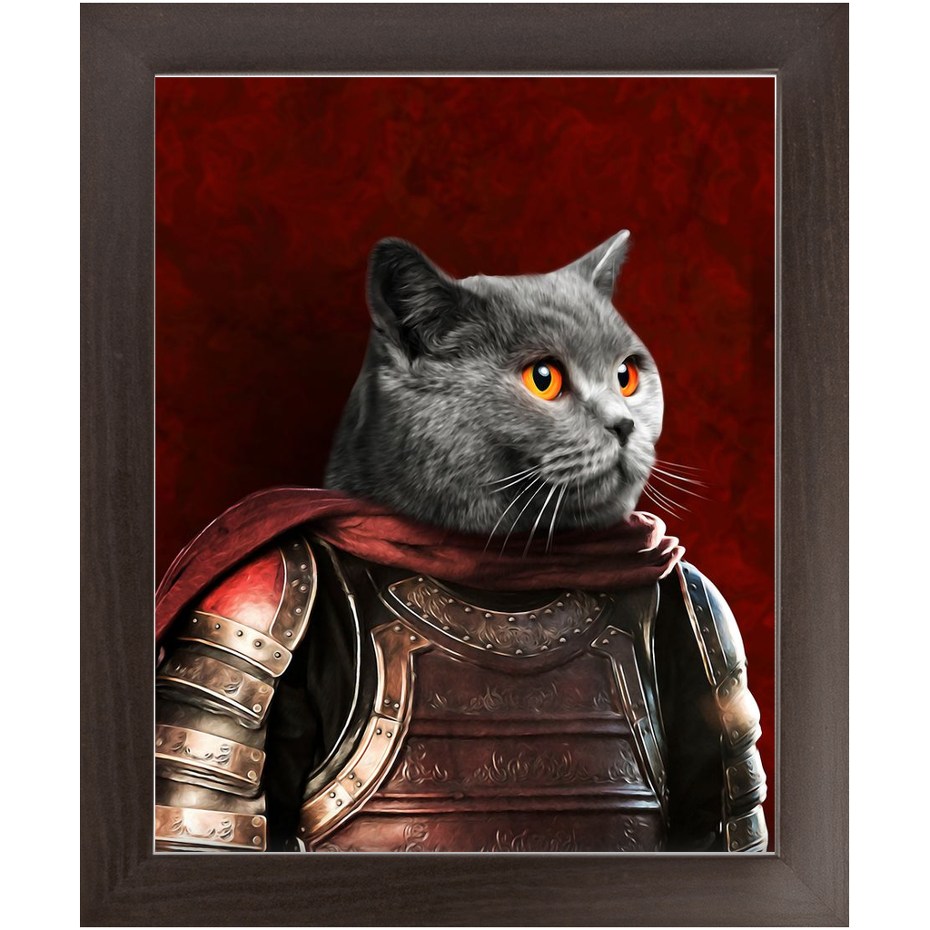 Sir Tendoom - Game of Thrones Inspired Custom Pet Portrait Framed Satin Paper Print