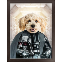 Load image into Gallery viewer, Bath Evader - Darth Vader &amp; Star Wars Inspired Custom Pet Portrait Framed Satin Paper Print