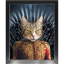 Load image into Gallery viewer, THE BONEROOM 6 - Game of Thrones &amp; House Of Dragons Inspired Custom Pet Portrait Framed Satin Paper Print