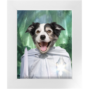 Whizzing Past - Lord of the Rings Inspired Custom Pet Portrait Framed Satin Paper Print