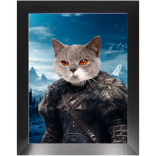 Load image into Gallery viewer, NIGHT&#39;S BLOTCH 2 - Game of Thrones &amp; House Of Dragons Inspired Custom Pet Portrait Framed Satin Paper Print