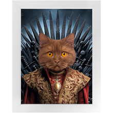 Load image into Gallery viewer, THE BONEROOM 4 - Game of Thrones &amp; House Of Dragons Inspired Custom Pet Portrait Framed Satin Paper Print