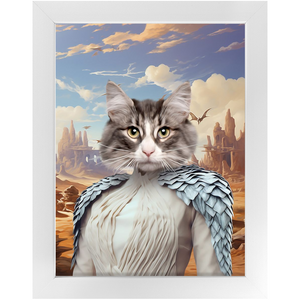DESSERT CROSSING 2 - Game of Thrones & House Of Dragons Inspired Custom Pet Portrait Framed Satin Paper Print