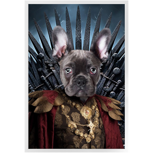 THE BONEROOM 3 - Game of Thrones & House Of Dragons Inspired Custom Pet Portrait Framed Satin Paper Print