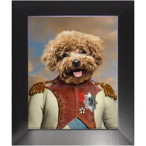 Baron D. Zert - Renaissance Inspired Custom Pet Portrait Framed Satin Paper Print