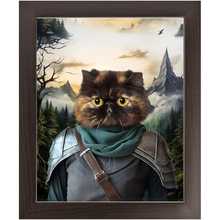 Load image into Gallery viewer, TAKING THE SCENIC ROUTE - Lord of the Rings Inspired Custom Pet Portrait Framed Satin Paper Print
