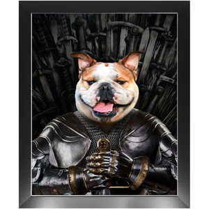 Sir Lixalot - Game Of Thrones Inspired Custom Pet Portrait Framed Satin Paper Print