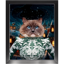 Load image into Gallery viewer, CHRISTMAS CRACKER 13 - Christmas Inspired Custom Pet Portrait Framed Satin Paper Print