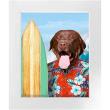 Load image into Gallery viewer, GNARLY - Custom Pet Portrait Framed Satin Paper Print