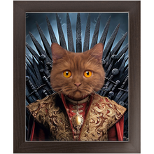 Load image into Gallery viewer, THE BONEROOM 4 - Game of Thrones &amp; House Of Dragons Inspired Custom Pet Portrait Framed Satin Paper Print