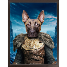 Load image into Gallery viewer, NIGHT&#39;S BLOTCH 3 - Game of Thrones &amp; House Of Dragons Inspired Custom Pet Portrait Framed Satin Paper Print