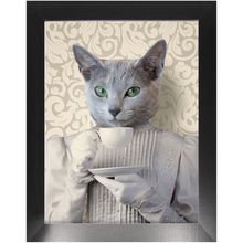 Load image into Gallery viewer, Lady Lick - Renaissance Inspired Custom Pet Portrait Framed Satin Paper Print