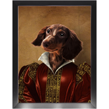 Load image into Gallery viewer, Queen Tisenshal - Royalty &amp; Renaissance Inspired Custom Pet Portrait Framed Satin Paper Print