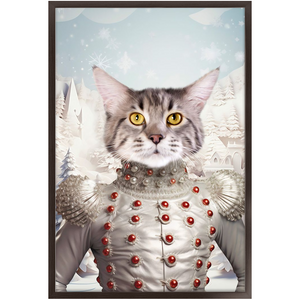 CHRISTMAS CRACKER 2 - Christmas Inspired Custom Pet Portrait Framed Satin Paper Print