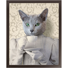 Load image into Gallery viewer, Lady Lick - Renaissance Inspired Custom Pet Portrait Framed Satin Paper Print