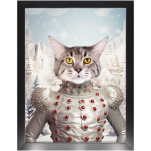 Load image into Gallery viewer, CHRISTMAS CRACKER 2 - Christmas Inspired Custom Pet Portrait Framed Satin Paper Print