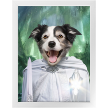 Load image into Gallery viewer, Whizzing Past - Lord of the Rings Inspired Custom Pet Portrait Framed Satin Paper Print